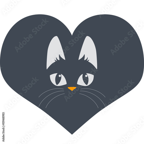 Cat. Logo. Vector graphics.
