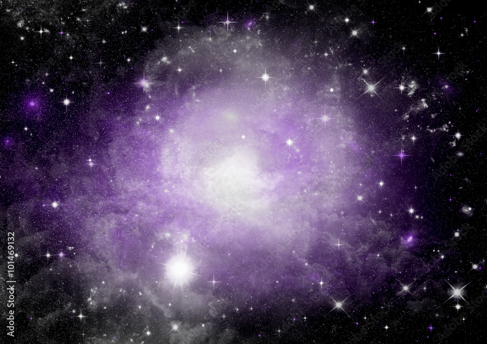 galaxy in a free space galaxy in a free space