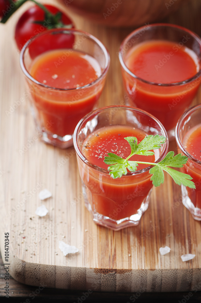 Bloody mary cocktail on the wooden table Bloody mary cocktail on the wooden table