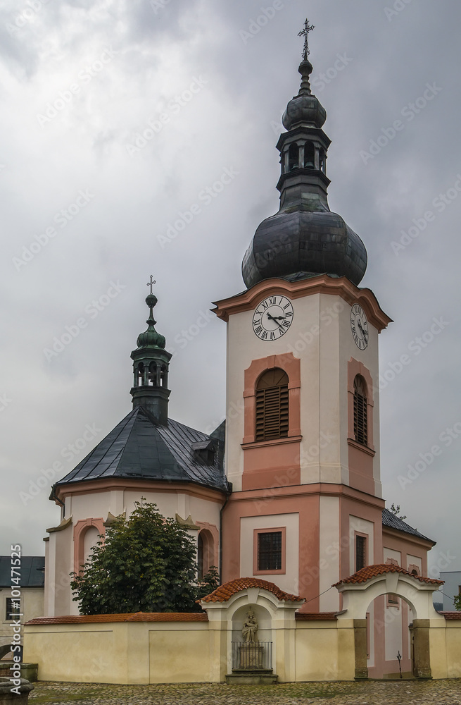 church in Manetin, Czech republic