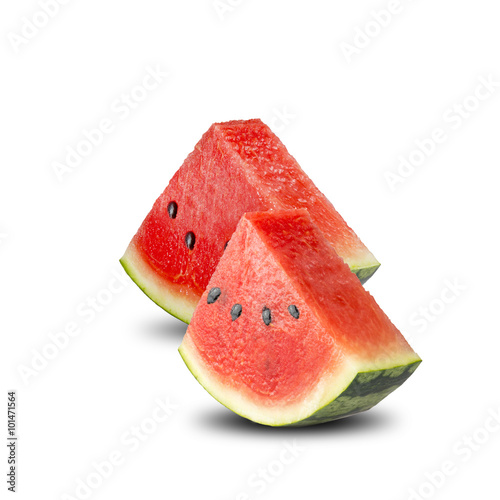Fresh Watermelon White Background