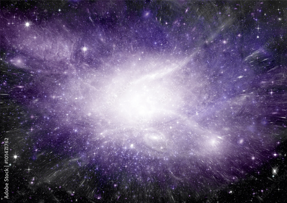 galaxy in a free space galaxy in a free space