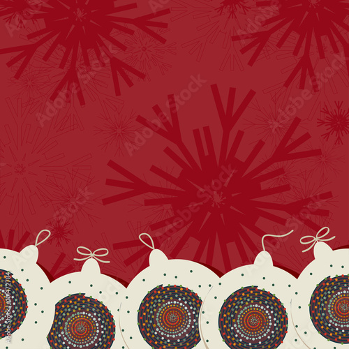 Christmas background with Christmas decorations