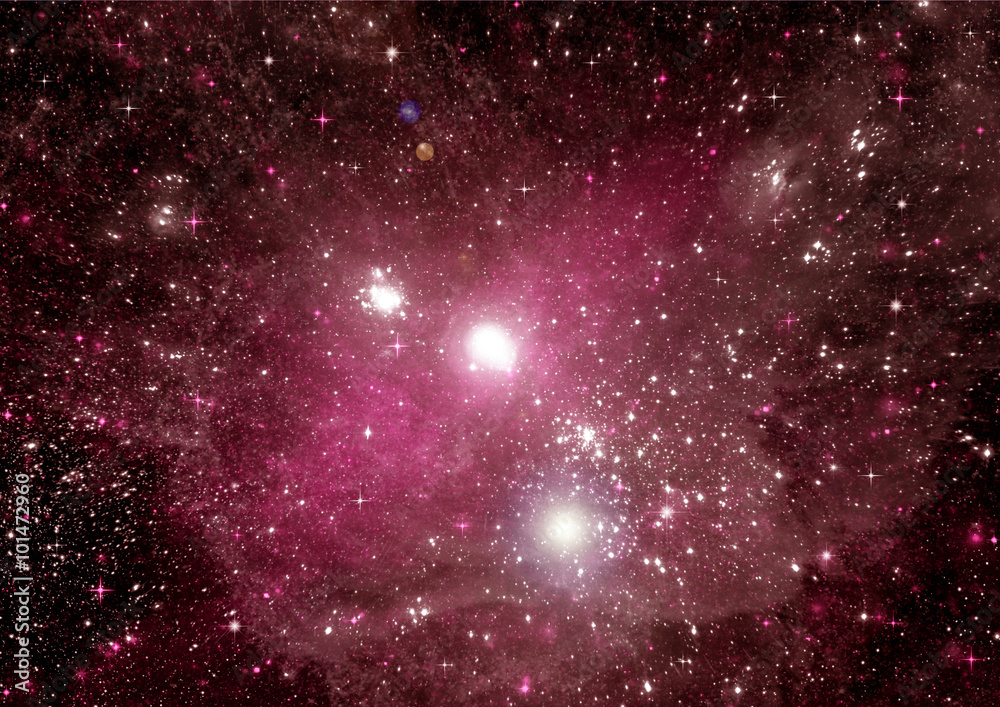 Obraz premium galaxy in a free space