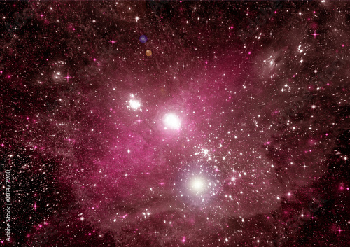 galaxy in a free space