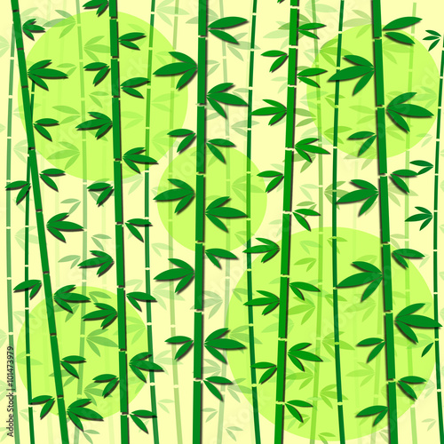 Fototapeta Naklejka Na Ścianę i Meble -  bamboo green vector illustration