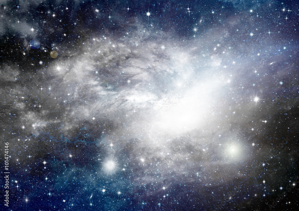 Obraz premium galaxy in a free space