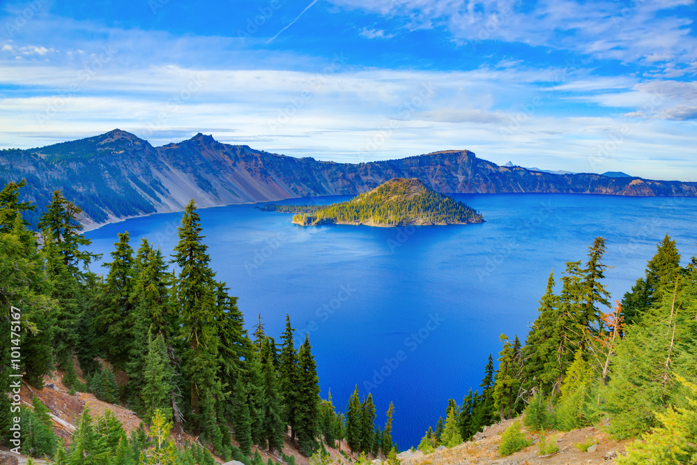 Obraz premium Crater lake view