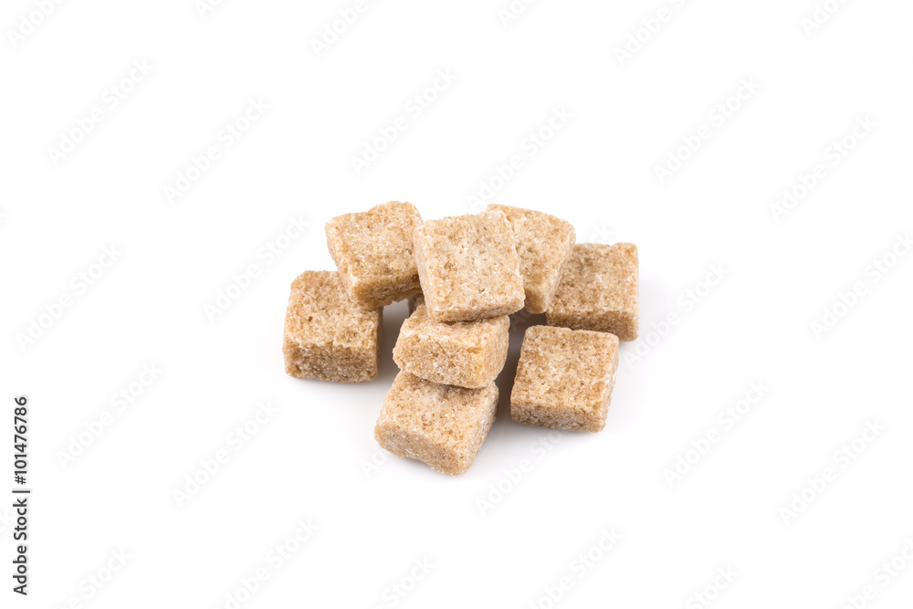 brown sugar cubes isolated brown sugar cubes isolated