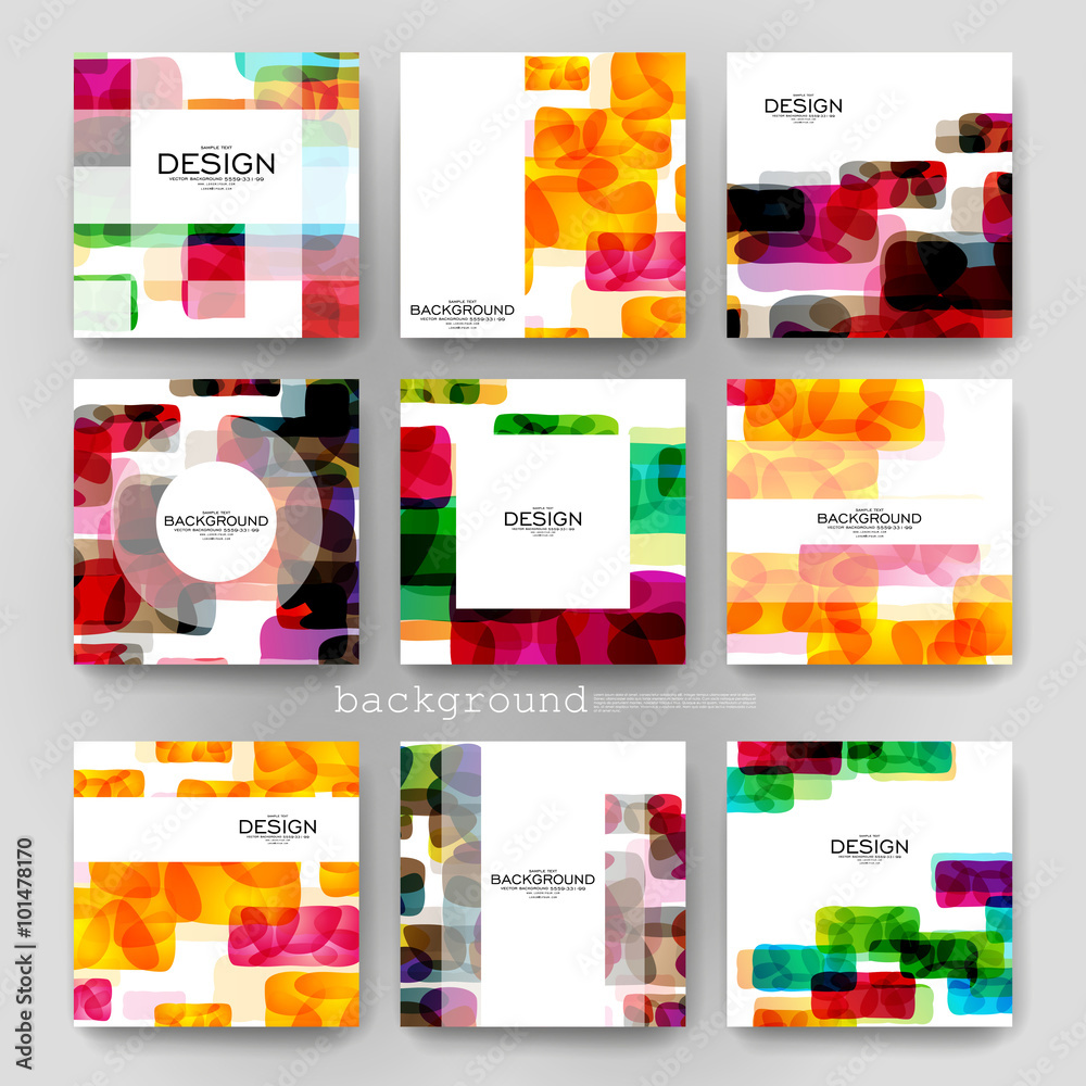 Naklejka premium abstract background vector brochure template. Flyer Layout