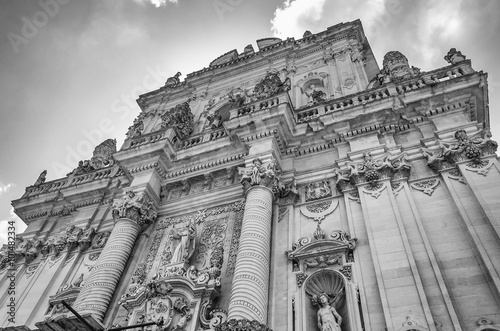 Church of Saint John the Baptist  facade. Lecce  Italy