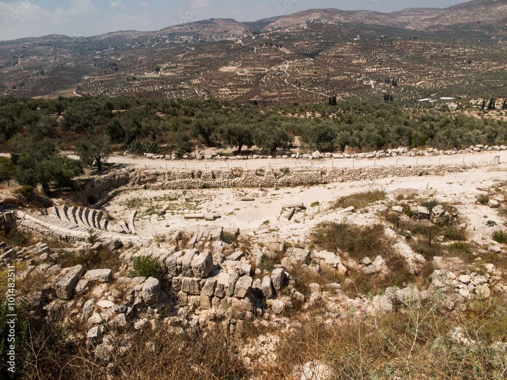 Sebastia, ancient Israel, ruins and excavations