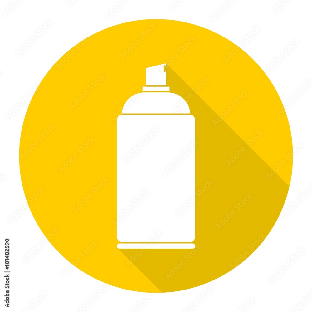 Spray icon with long shadow Spray icon with long shadow