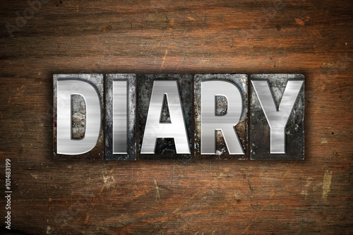 Diary Concept Metal Letterpress Type