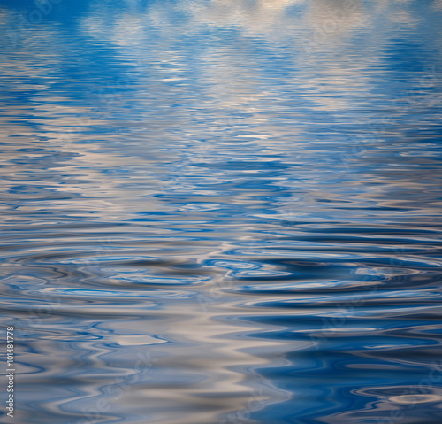 Surface Rippled of water with with reflection