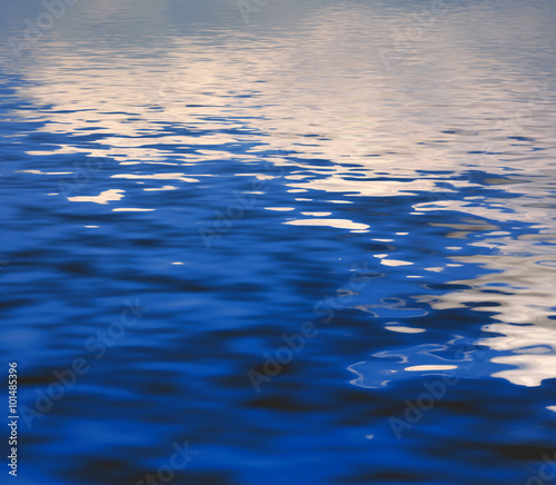 Surface Rippled of water with with reflection