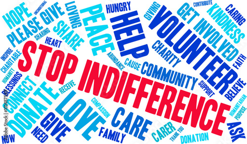 Stop Indifference Word Cloud