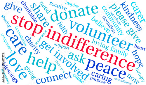 Stop Indifference Word Cloud