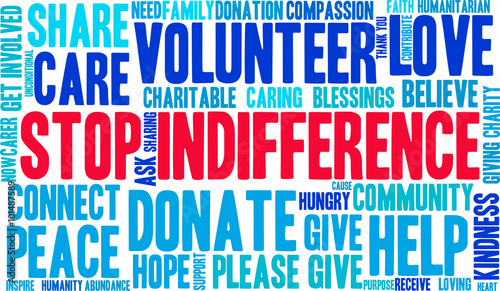 Stop Indifference Word Cloud