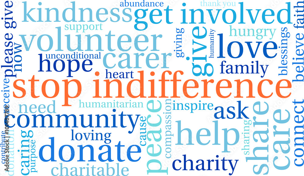 Stop Indifference Word Cloud Stop Indifference Word Cloud