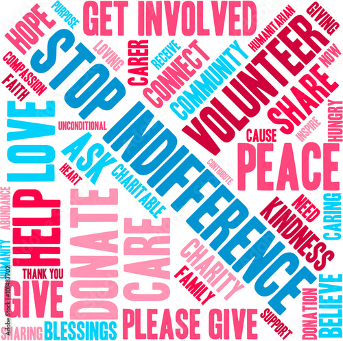 Stop Indifference Word Cloud