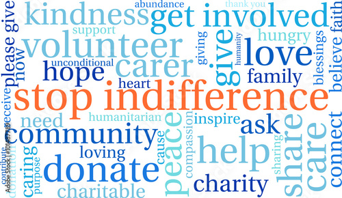 Stop Indifference Word Cloud