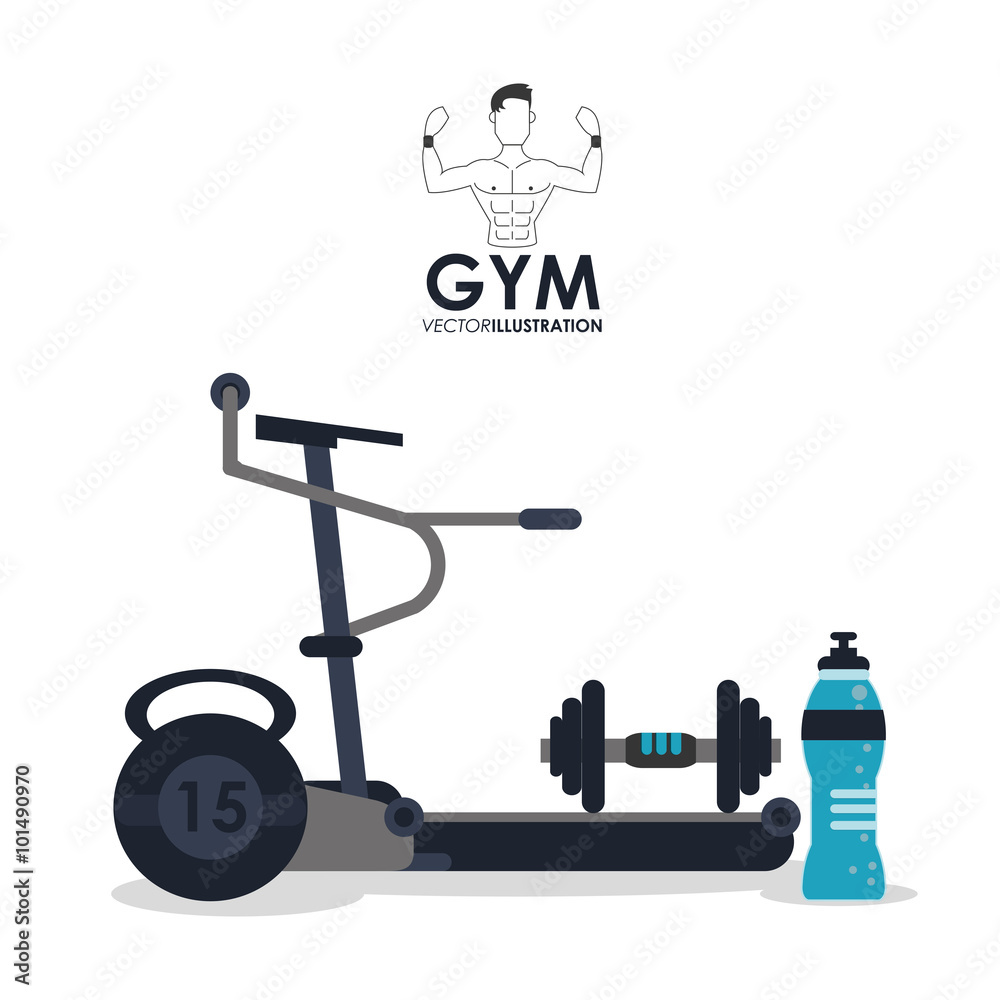 Gym icon design 