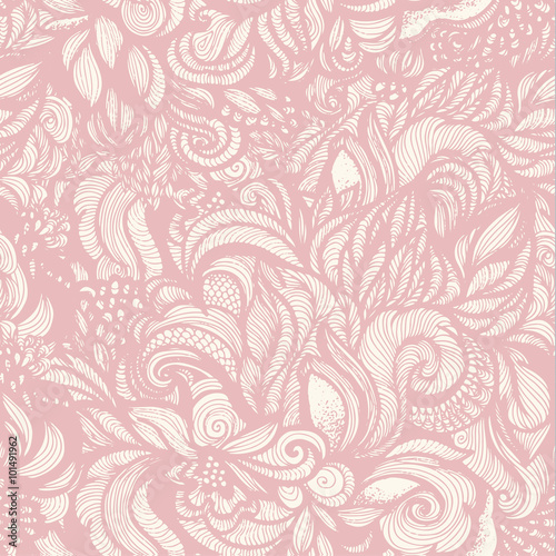 Seamless floral vector background