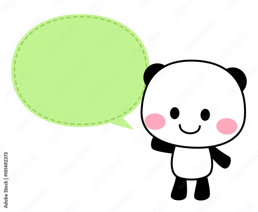 ポップなパンダのイラスト 片手をあげる 吹き出しつき Stock Illustration Adobe Stock ポップなパンダのイラスト 片手をあげる 吹き出しつき Stock Illustration Adobe Stock