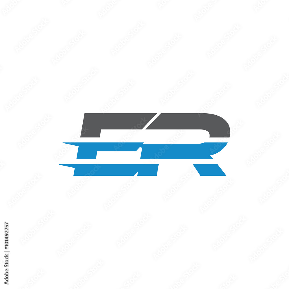 Simple Modern Dynamic Letter Initial Logo er Simple Modern Dynamic Letter Initial Logo er