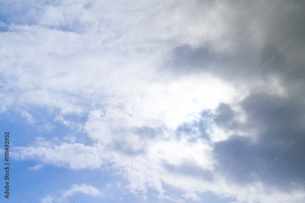 blue sky with clouds