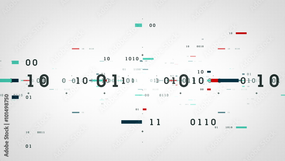 Binary numbers and data passing through cyberspace. This clip is available in multiple color options and loops seamlessly.