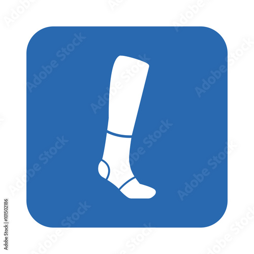 bandage on a leg icon