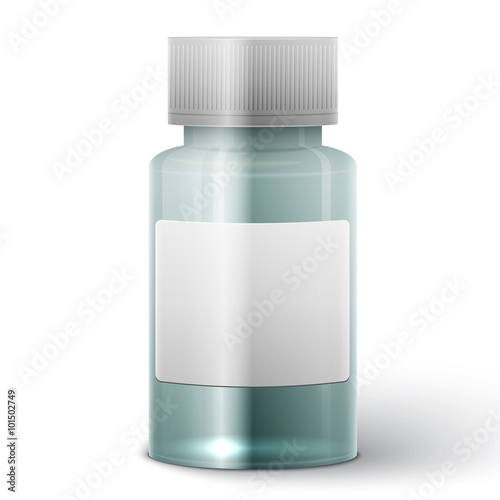 Glass medicine bottle