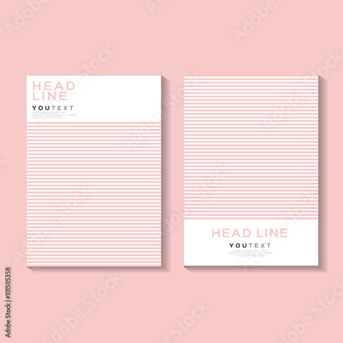 A4 / A3 Format Poster Minimal Abstract Pantone Colour Geometric Line Design, EPS 10 Stock Vector illustration
