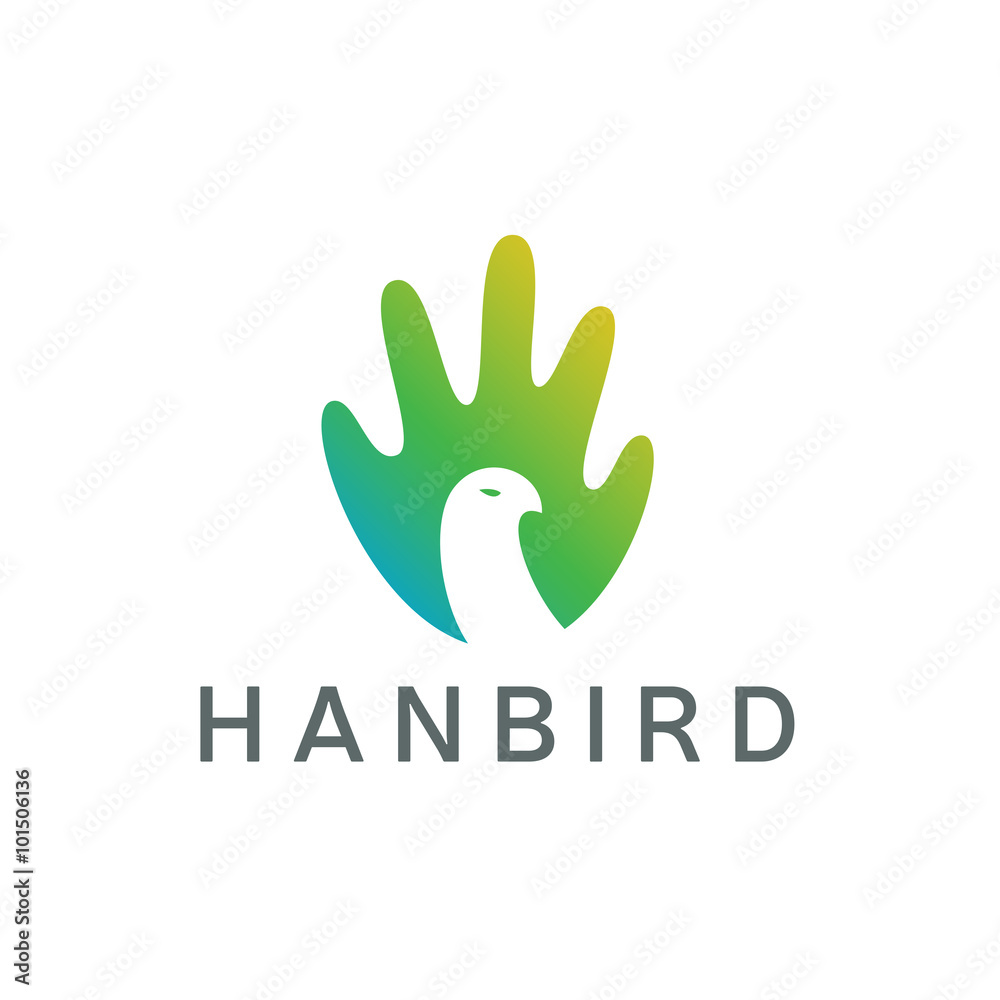 Hand Bird Logo Hand Bird Logo