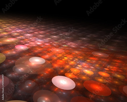 Abstract technology futuristic glowing circles background