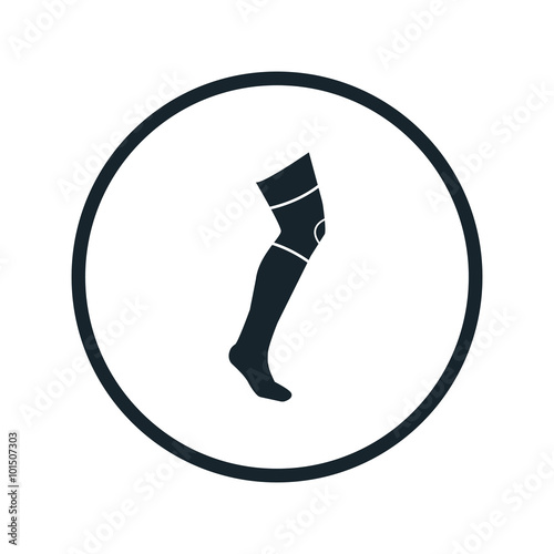 bandage on a leg icon