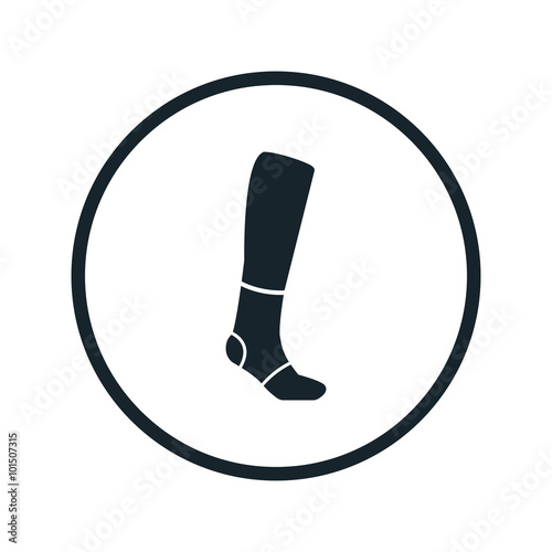 bandage on a leg icon