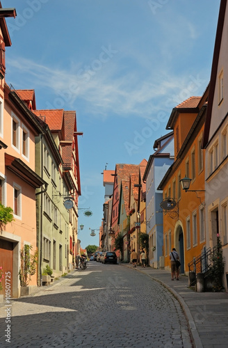 Street Rothenburg on Tauber  Germany