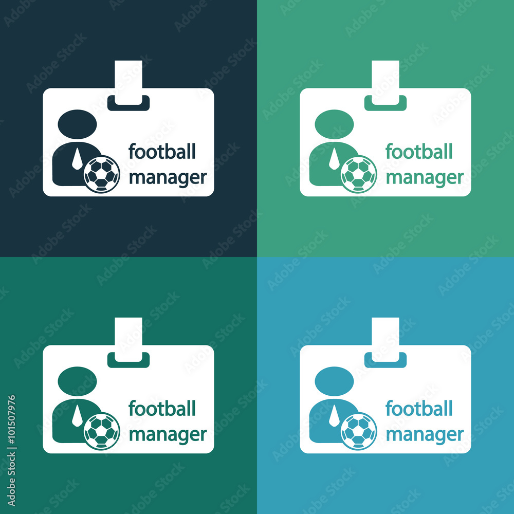 Obraz premium badge trainer icon