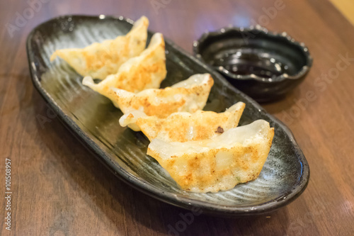 Gyoza dumpling, popular japanese food