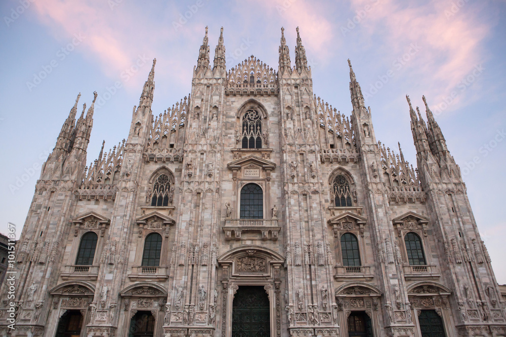Milan Cathedral in Milan, Lombardy, Italy.