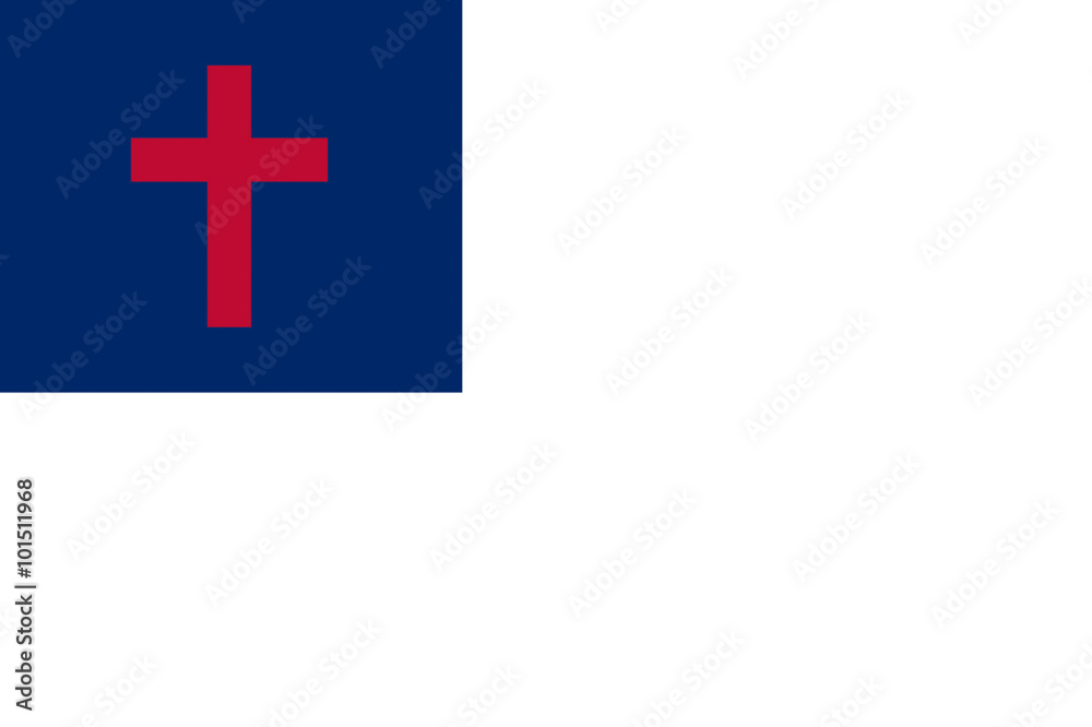 Obraz premium Christian Flag