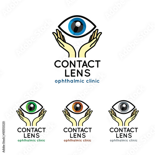 Logo for ophthalmic clinic. Set. Ophthalmology