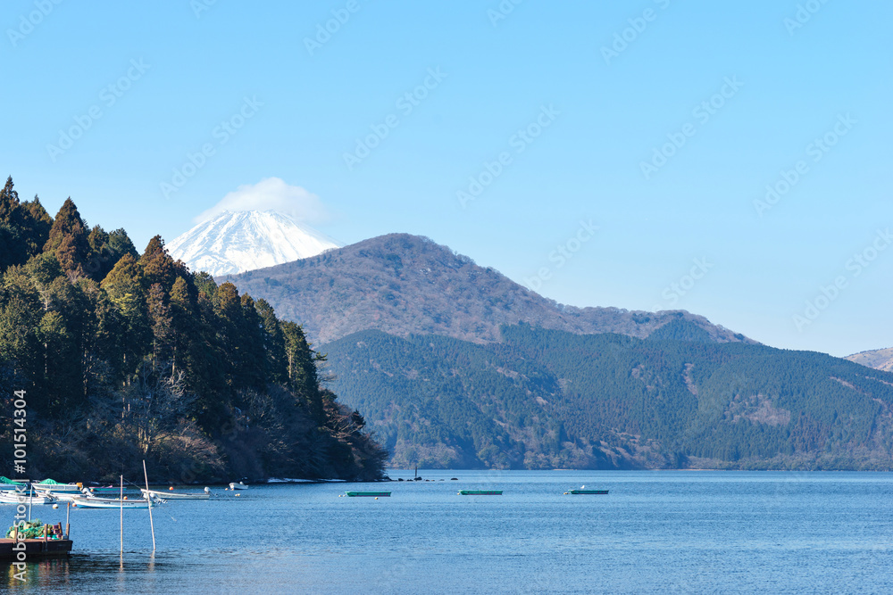 Mount Fuji, Lake Ashinoko, Hakone, Japan