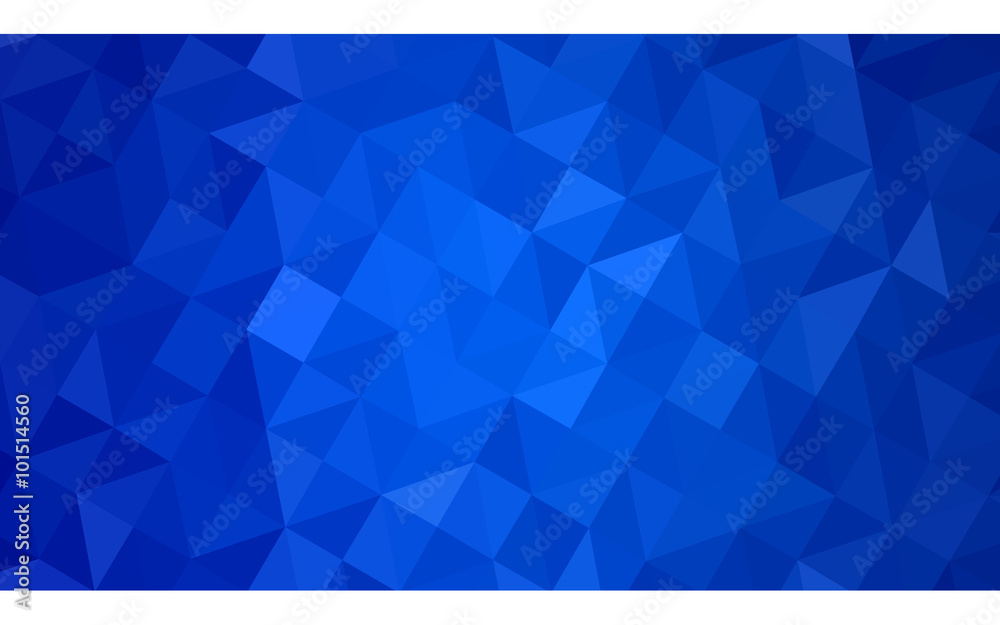 Dark blue polygonal design pattern, which consist of triangles and gradient in origami style.