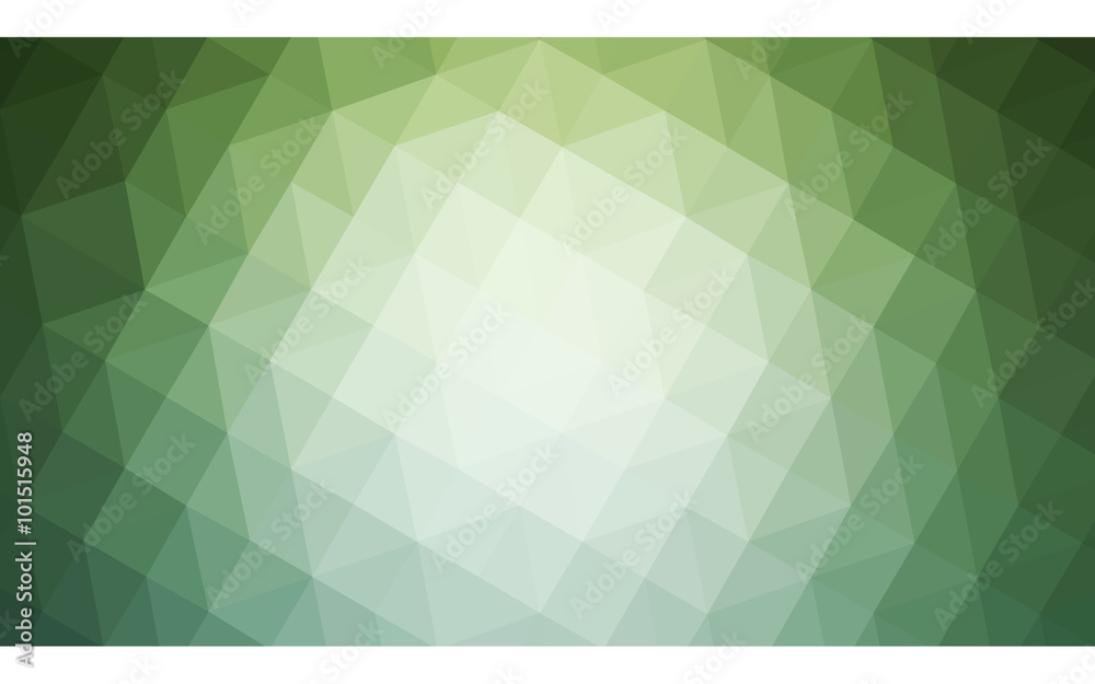 Green polygonal design pattern, which consist of triangles and gradient in origami style. Green polygonal design pattern, which consist of triangles and gradient in origami style.