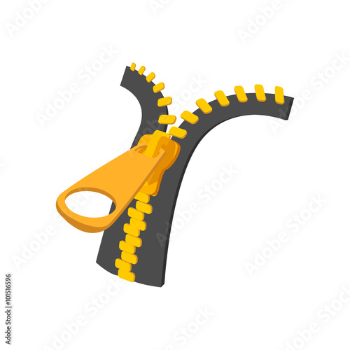 Zipper cartoon icon