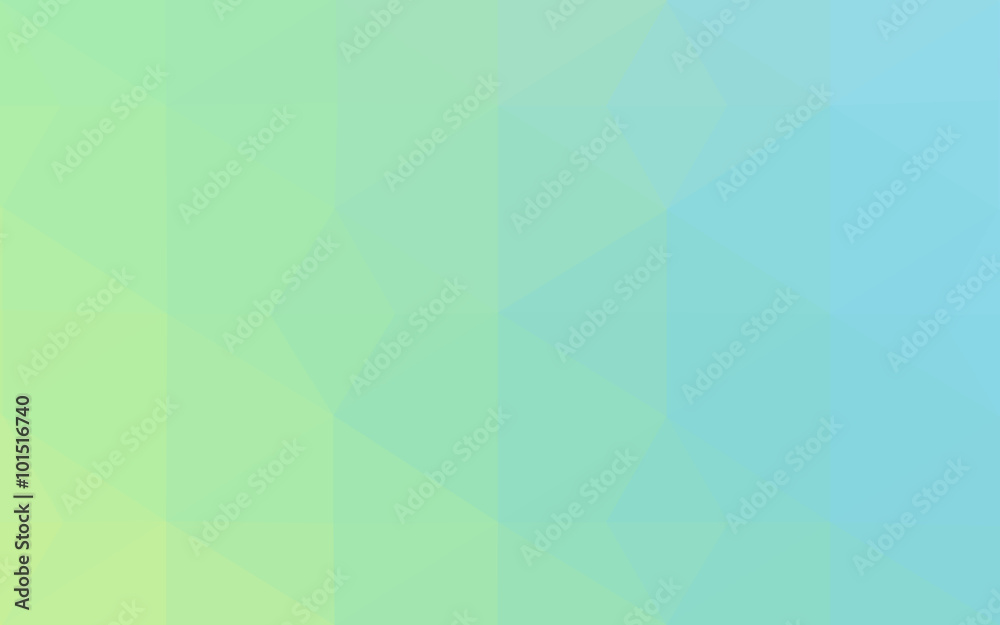 Fototapeta premium Multicolor green, blue polygonal design pattern, which consist of triangles and gradient in origami style.